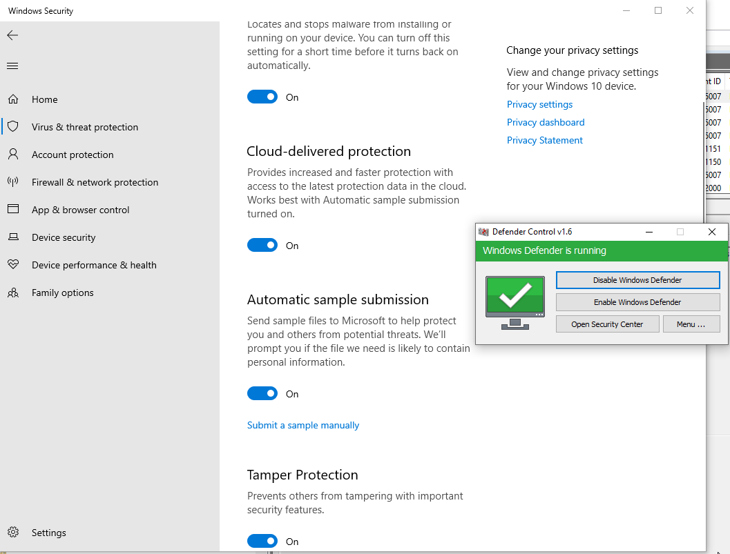 hklm software policies microsoft windows defender